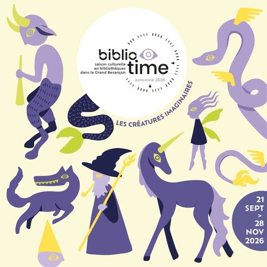Affiche LUG'Est participe au festival Biblio'time du Grand Besançon