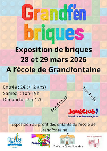 🧱 GRANDF’EN BRIQUES 2026 : EXPOSITION DE BRIQUES ! 🧱Expo GrandFen'brique